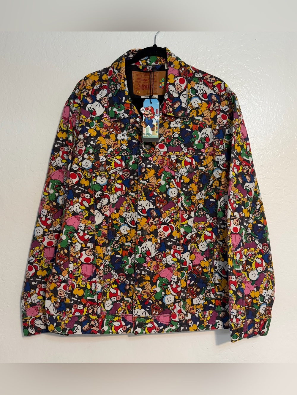 LEVI’S SUPER MARIO RARE NINTENDO Vintage TRUCKER JACKET LIMITED RELEASE  XXL